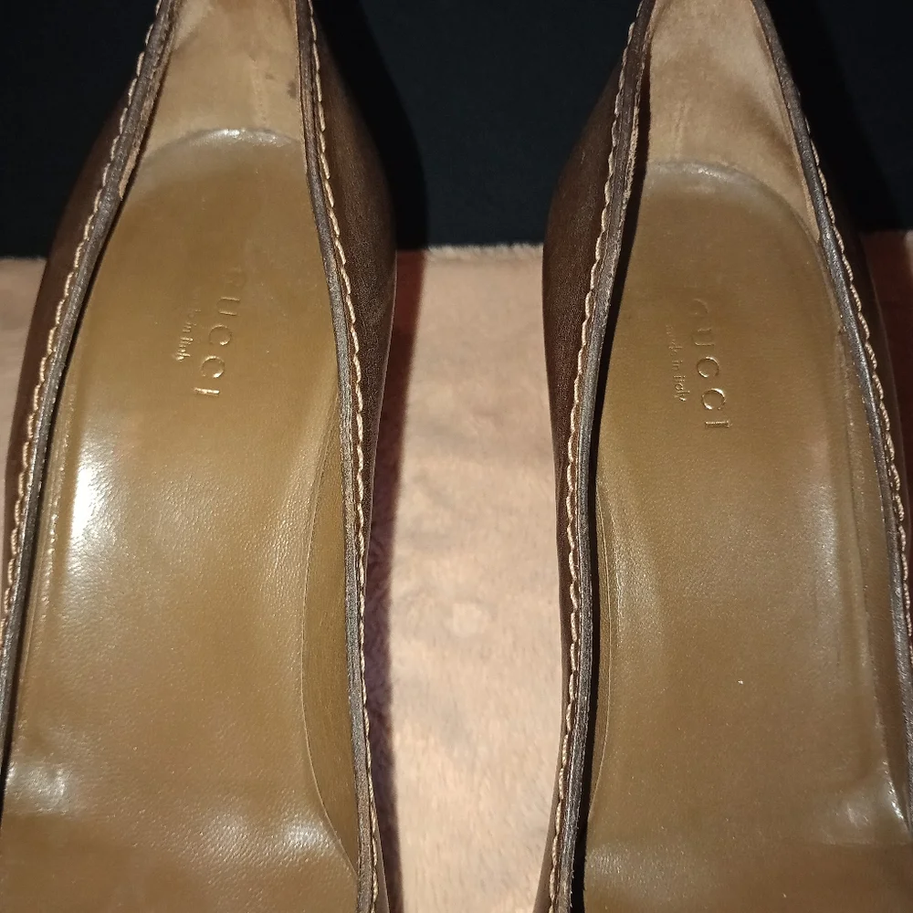 IOB Gucci Sadie Soft Winter Leaf Size 37 women's shoes - Picture 9 of 15